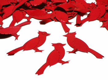 Cardinal Confetti by the pound or packet